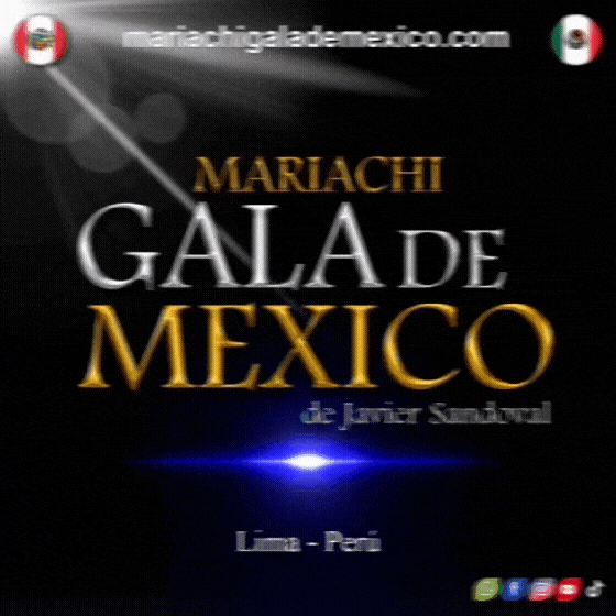 Logotipo y emblema animado de Mariachi Gala de México en Lima